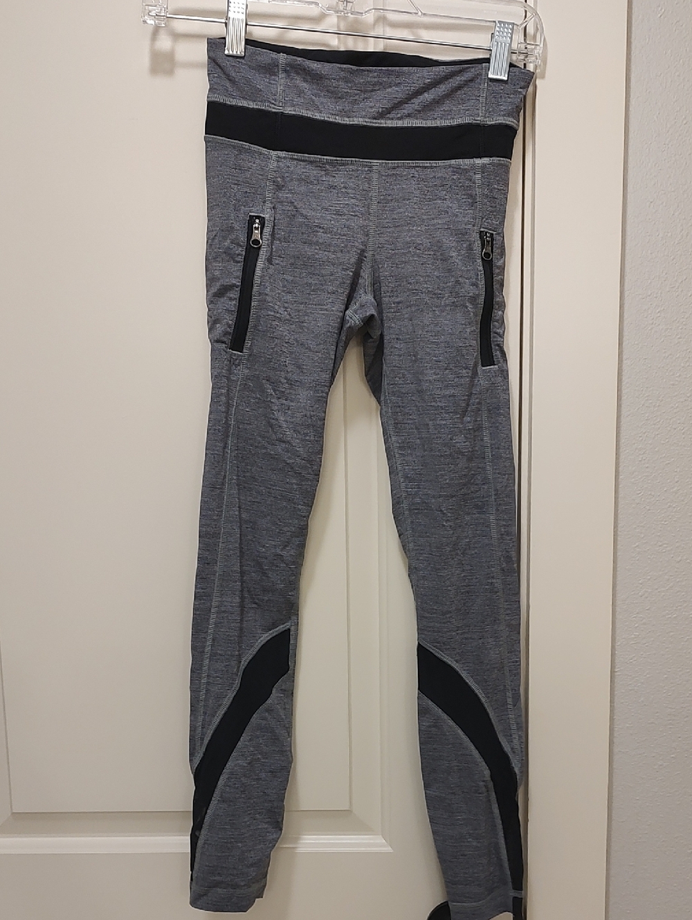 lululemon athletica Gray Leggings with Black Accents